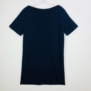 COS navy blue knit short sleeve dress S